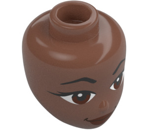 LEGO Brun Moyen Sakina Minidoll Tête (92198 / 104964)