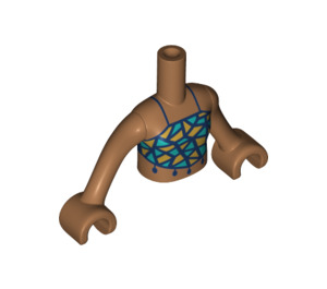 LEGO Medium mørkt kød Andrea Friends Torso (35677 / 59637)