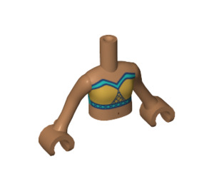 LEGO Mittleres dunkles Fleisch Andrea, Weiß Rock Friends Torso (35862 / 92456)