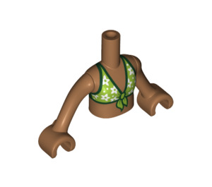 LEGO Beige Moyennement Foncé Andrea avec Vert Bikini Haut Friends Torse (35677 / 92456)