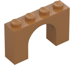 LEGO Carne medio scuro Arco 1 x 4 x 2 (6182)