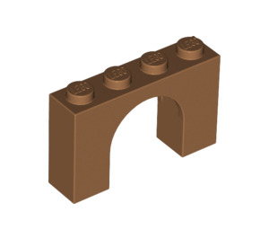 LEGO Mittleres dunkles Fleisch Bogen 1 x 4 x 2 (6182)