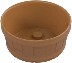 LEGO Medium Dark Flesh Barrel 4.5 x 4.5 with Axle Hole (64951)