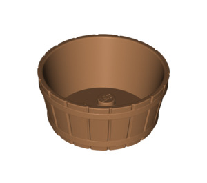 LEGO Medium Dark Flesh Barrel 4.5 x 4.5 with Axle Hole (64951)