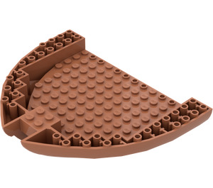 LEGO Mittleres dunkles Fleisch Boot Bogen Hull 16 x 14 x 2 (64651)