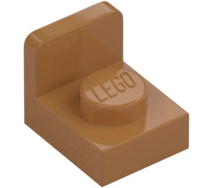 LEGO Beige Moyennement Foncé Support 1 x 1 avec 1 x 1 assiette En haut (36840)