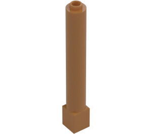 LEGO Beige Moyennement Foncé Brique 1 x 1 x 6 Rond avec Carré Base (43888)