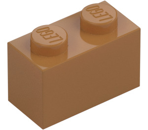 LEGO Beige Moyennement Foncé Brique 1 x 2 avec tube inférieur (3004 / 93792)