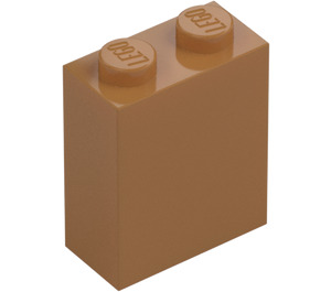 LEGO Medium Mörk Hud Kloss 1 x 2 x 2 med inre knopp hållare (3245)