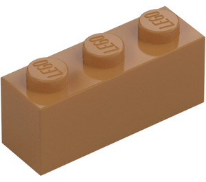 LEGO Mittleres dunkles Fleisch Stein 1 x 3 (3622 / 45505)