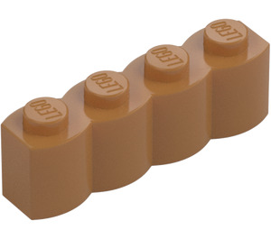 LEGO Medium mørkt kød Klods 1 x 4 Log (30137)