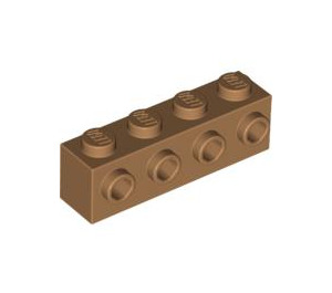 LEGO Medium Donker Vleeskleurig Steen 1 x 4 met 4 Studs Aan een Kant (30414)