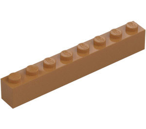 LEGO Medium Dark Flesh Brick 1 x 8 (3008)