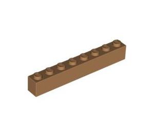 LEGO Medium Dark Flesh Brick 1 x 8 (3008)