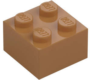 LEGO Medium donker vleeskleurig Steen 2 x 2 (3003 / 6223)