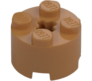 LEGO Beige Moyennement Foncé Brique 2 x 2 Rond (3941 / 6143)