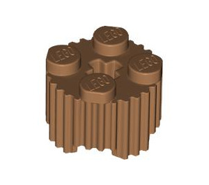 LEGO Chair moyenne foncée Brique 2 x 2 Rond avec Grille (92947)