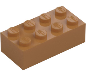 LEGO Medium Dark Flesh Brick 2 x 4 (3001 / 72841)