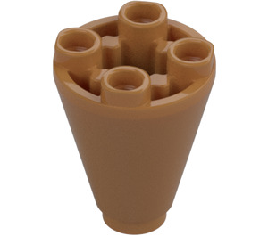 LEGO Medium Dark Flesh Cone 2 x 2 x 2 Inverted (49309)