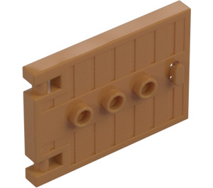 LEGO Carne oscura medio Puerta 1 x 5 x 3 con Asa (93096)