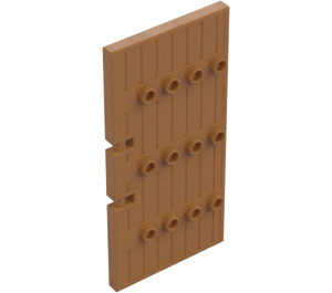 LEGO Mittleres dunkles Fleisch Tür 1 x 5 x 8.5 Stockade (87601)