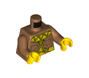 LEGO Medium Donker Vleeskleurig El Dorado Minifig Torso (973 / 76382)