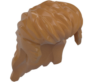 LEGO Beige Moyennement Foncé Cheveux avec Longue Mullet (24072 / 86229)