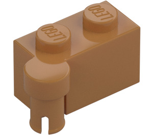 LEGO Medium Dark Flesh Hinge Brick 1 x 4 Top (3830 / 65122)