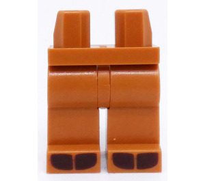 LEGO Mittleres dunkles Fleisch Hüften und Beine mit Dark Brown Split Hooves (73200)
