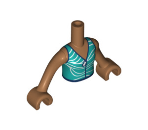 LEGO Medium donker vleeskleurig Layla Friends Torso (73141 / 92456)