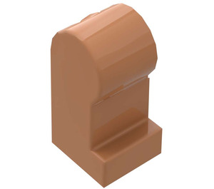 LEGO Carne medio scuro Gamba (Destra) (3816)