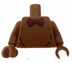 LEGO Chair moyenne foncée Minifig Torse avec rouge Bow Tie (973)