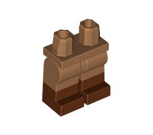 LEGO Chair moyenne foncée Minifigure Hanches et jambes avec Reddish Brown Boots (21019 / 77601)