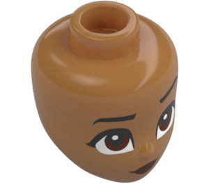 LEGO Medium Dark Flesh Moana (43210) Minidoll Head (92198 / 101796)