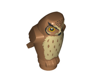 LEGO Medium Dark Flesh Owl with Tan Feathers with Angular Features (39287 / 92084)