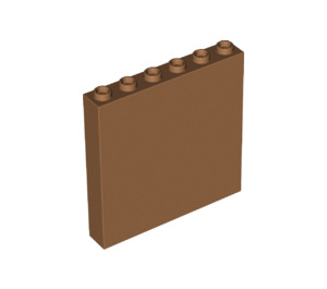 LEGO Medium Donker Vleeskleurig Paneel 1 x 6 x 5 (35286 / 59349)