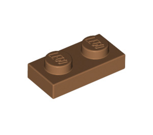 LEGO Mittleres dunkles Fleisch Platte 1 x 2 (3023 / 28653)
