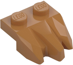 LEGO Medium Dark Flesh Plate 1 x 2 with 3 Rock Claws (27261)