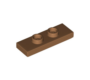 LEGO Mittleres dunkles Fleisch Platte 1 x 3 mit 2 Bolzen (34103)