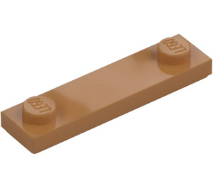 LEGO Medium Dark Flesh Plate 1 x 4 with Two Studs with Groove (41740)