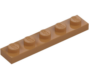 LEGO Medium donker vleeskleurig Plaat 1 x 5 (78329)