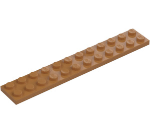 LEGO Medium Dark Flesh Plate 2 x 12 (2445)