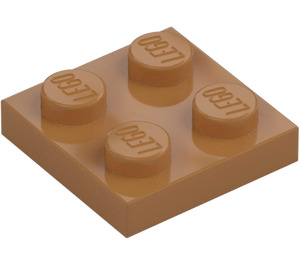 LEGO Medium Dark Flesh Plate 2 x 2 (3022 / 94148)