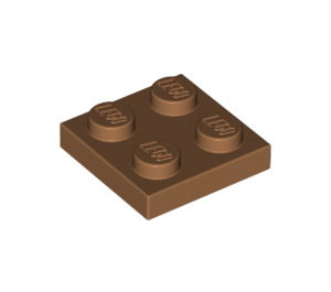 LEGO Medium Dark Flesh Plate 2 x 2 (3022 / 94148)