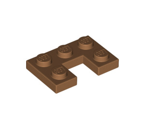 LEGO Mittleres dunkles Fleisch Platte 2 x 3 mit Cut Out (73831)