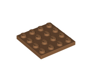 LEGO Medium Dark Flesh Plate 4 x 4 (3031)