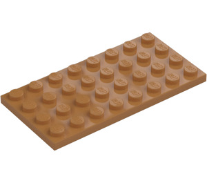 LEGO Średnio Ciemne Miąższ Talerz 4 x 8 (3035)