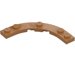 LEGO Medium Mörk Hud Platta 5 x 5 Runda Hörn (80015)