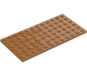 LEGO Medium Dark Flesh Plate 6 x 12 (3028)