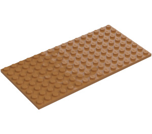 LEGO Mittleres dunkles Fleisch Platte 8 x 16 (92438)